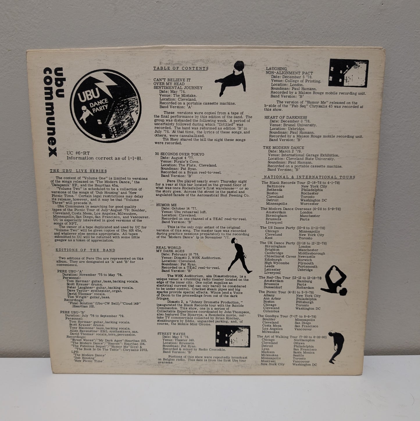 Pere Ubu 390 Degrees of Simulated Stereo LP