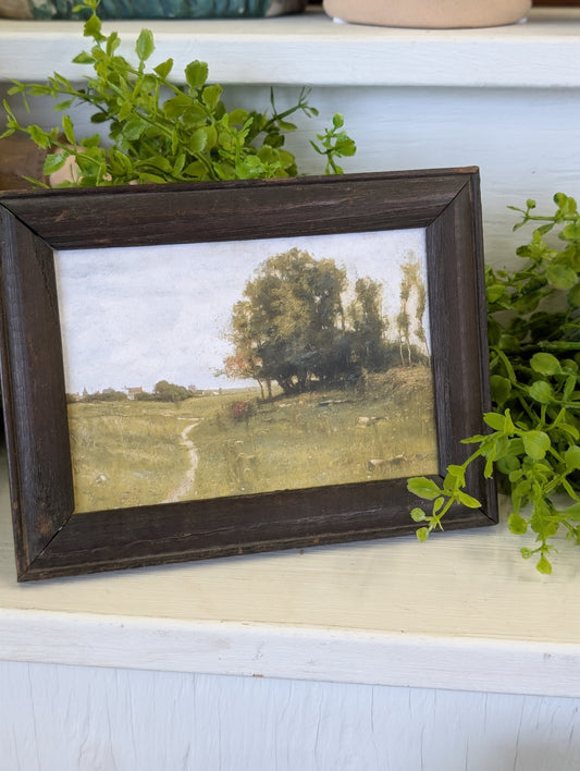 Framed scenery print