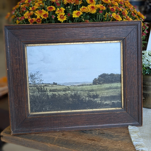 Cloudy sky's framed print