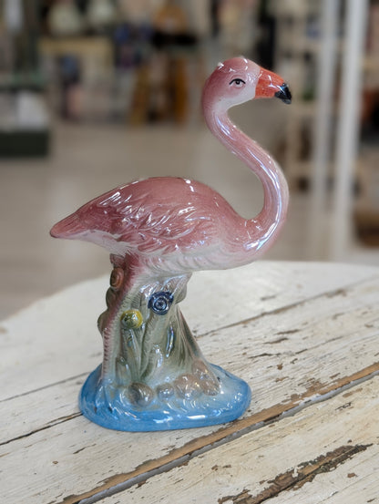 Flamingo ceramic statue