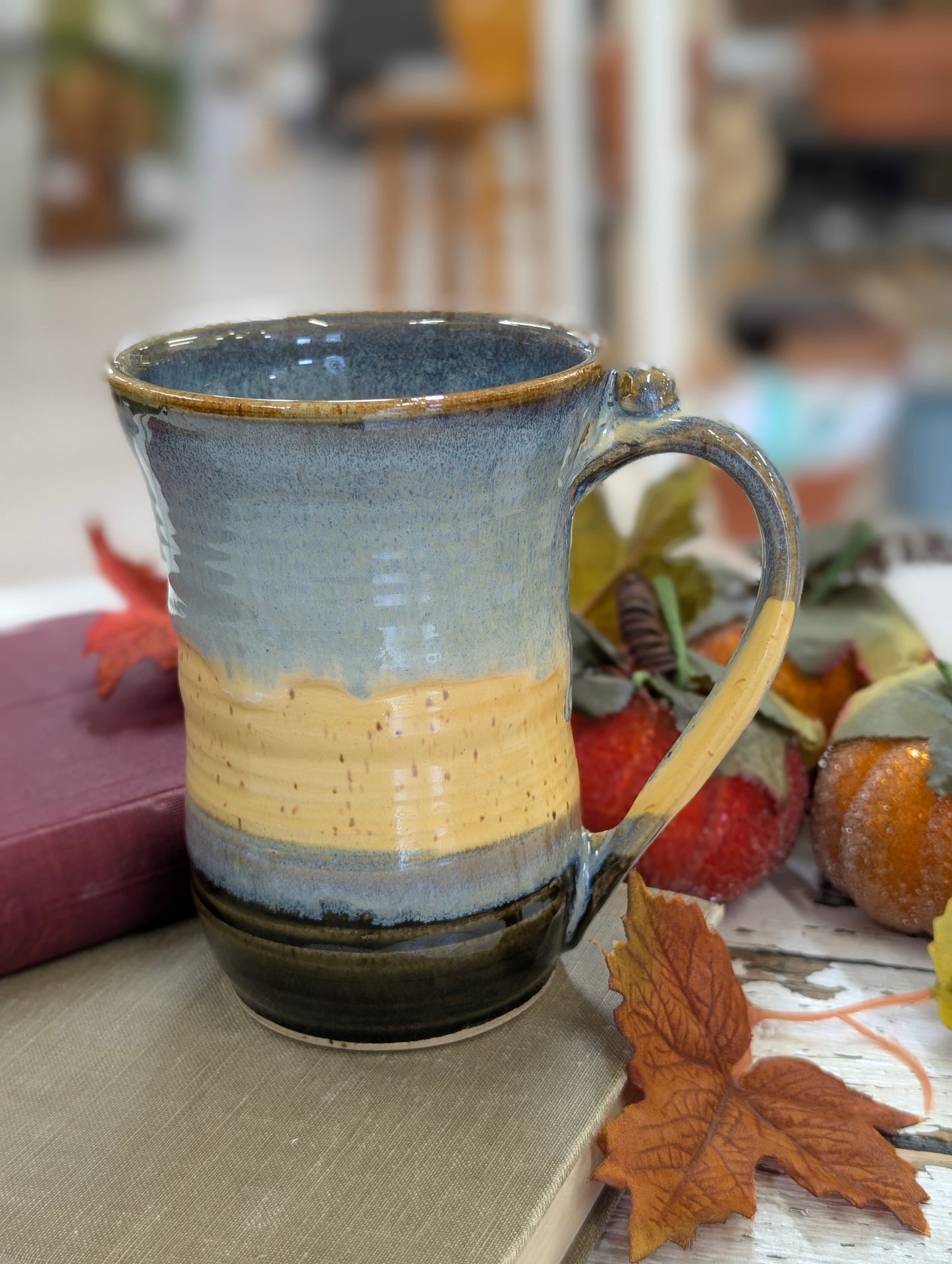 Hand thrown pottery mug