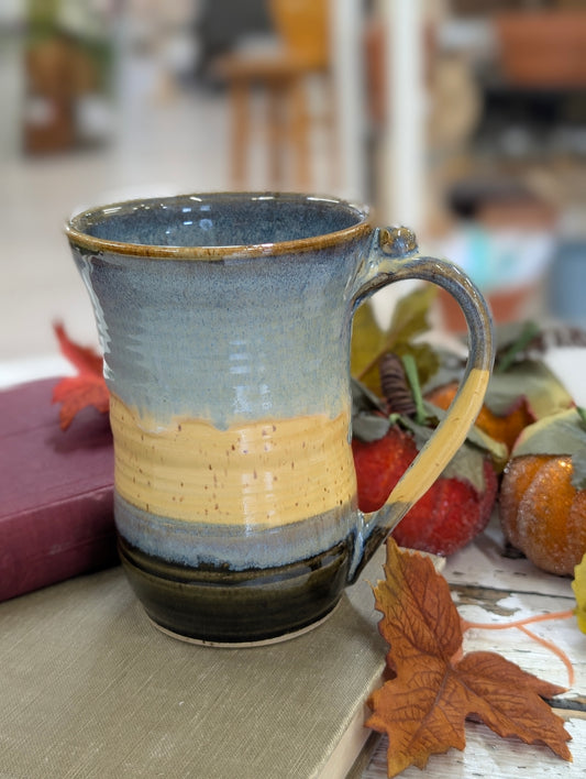 Hand thrown pottery mug