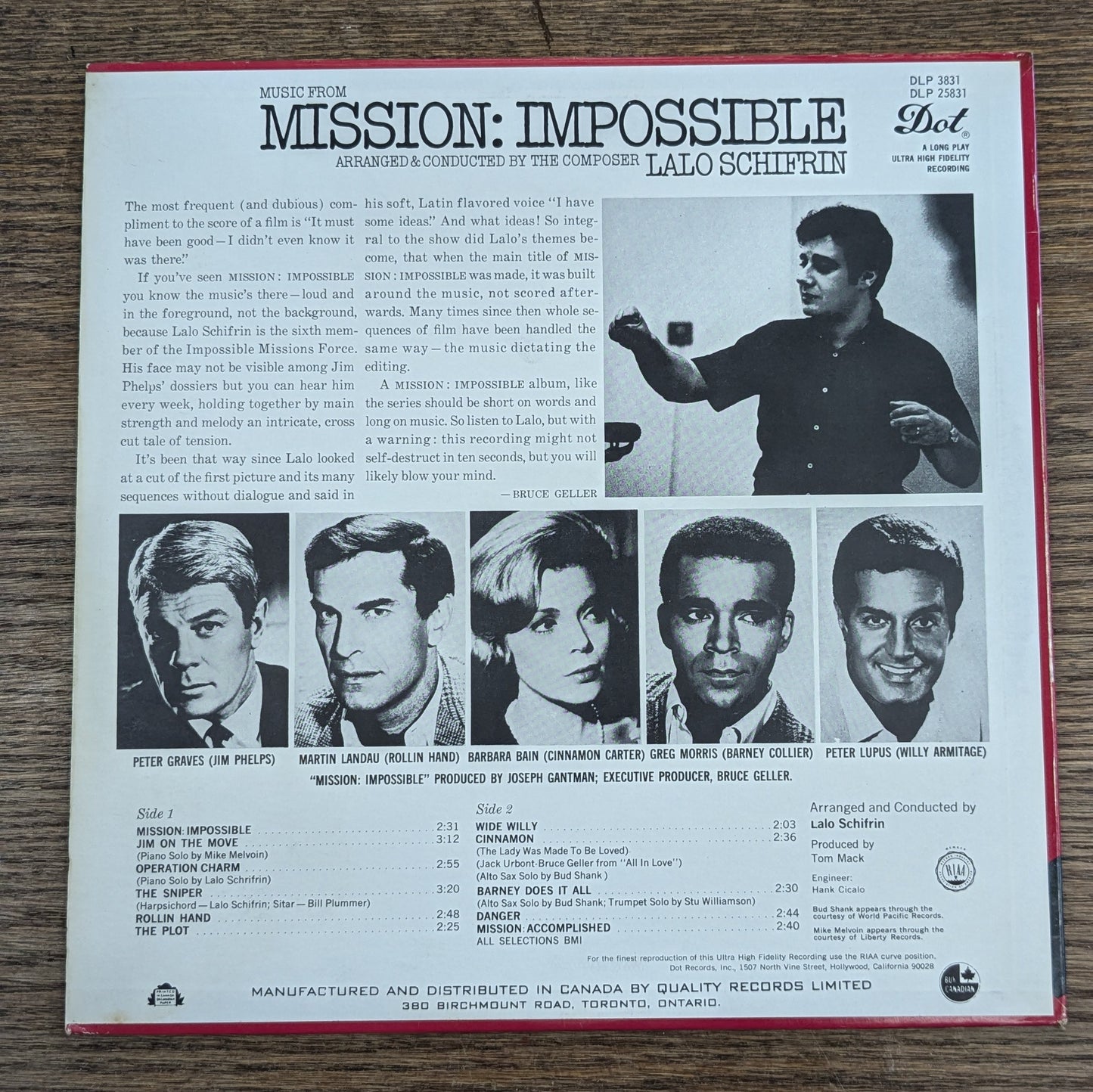 Music From Mission Impossible LP