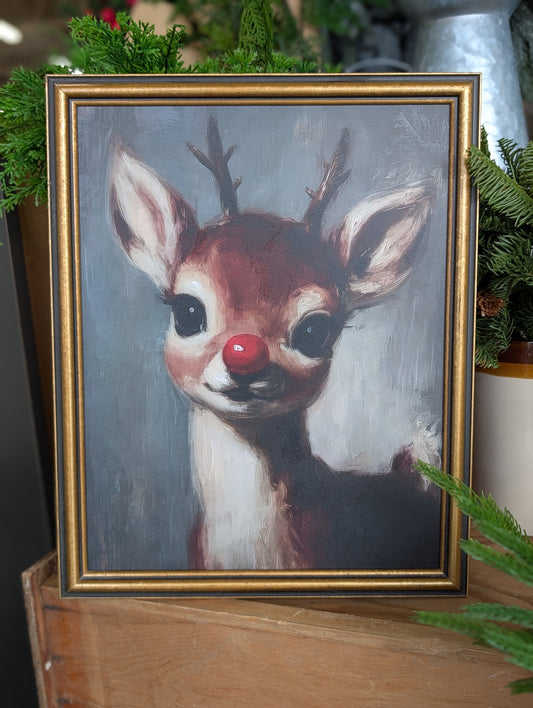 Rudolph framed print