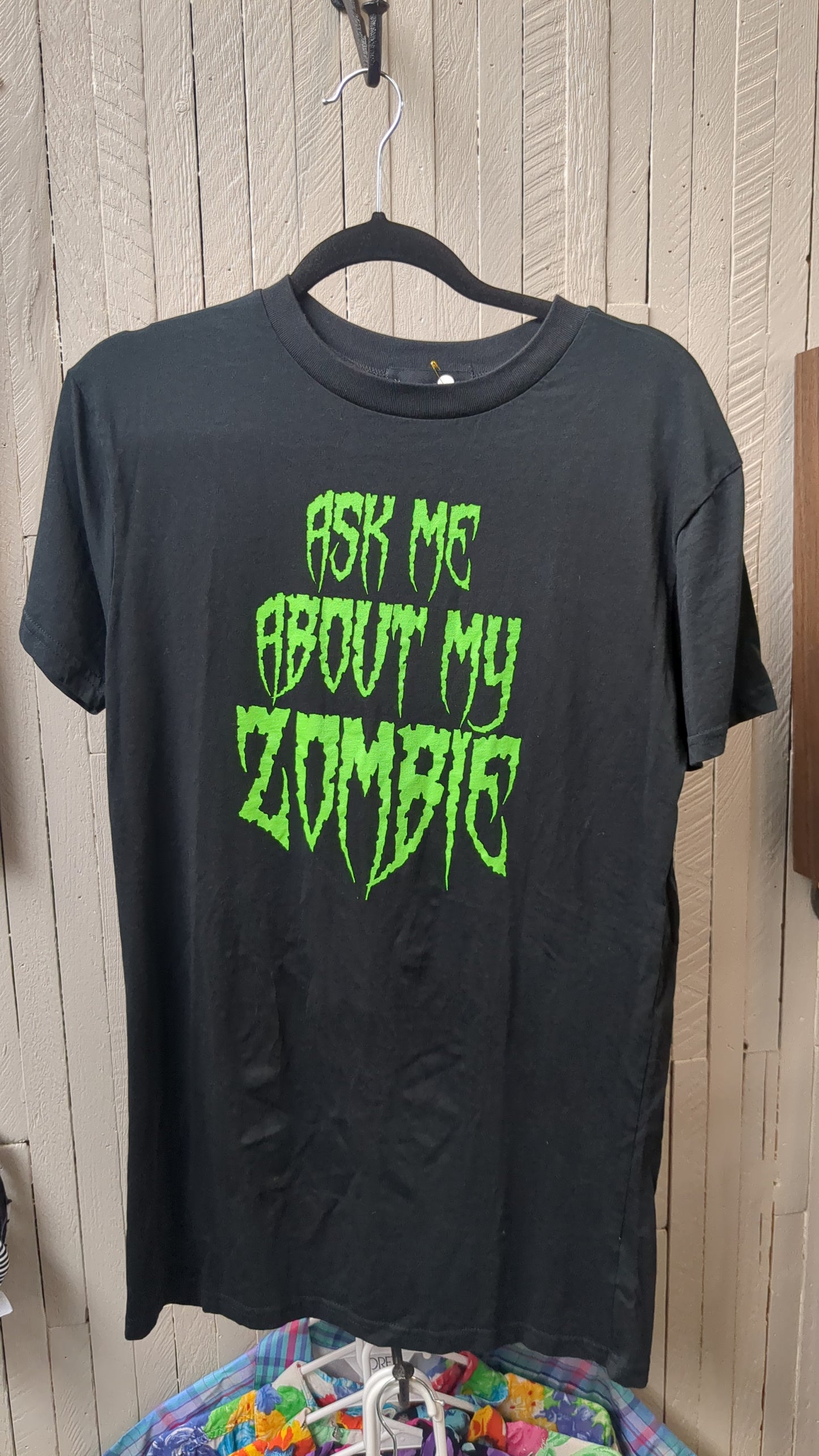 Ask Me About My Zombie T-shirt - Size S