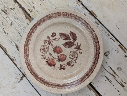 vintage Churchill Homespun Wild Strawberry ceramic items