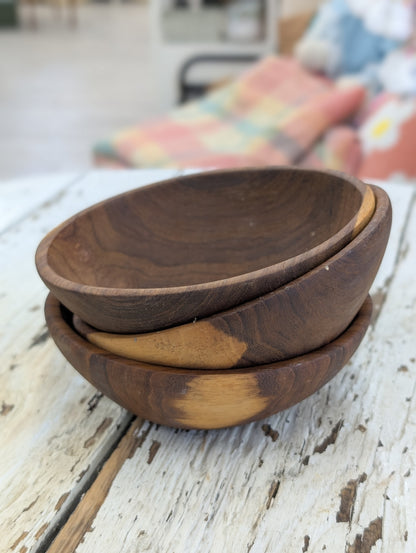 Wooden small bowl