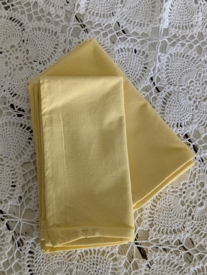 Yellow napkins set of 4