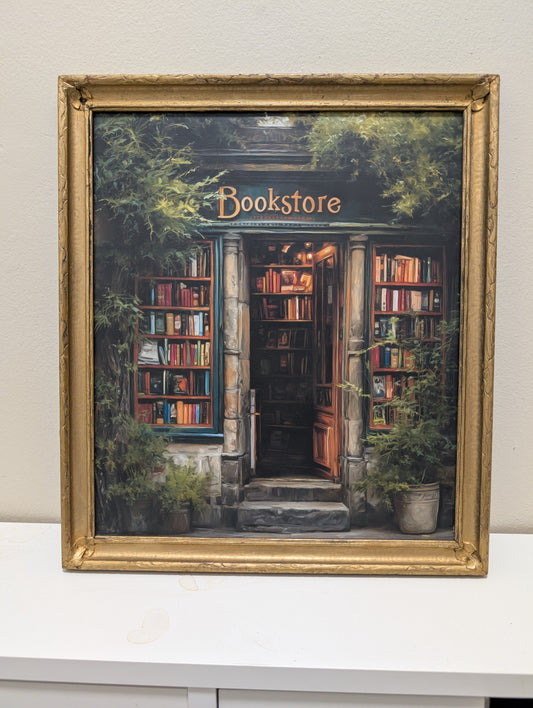 Bookstore framed print