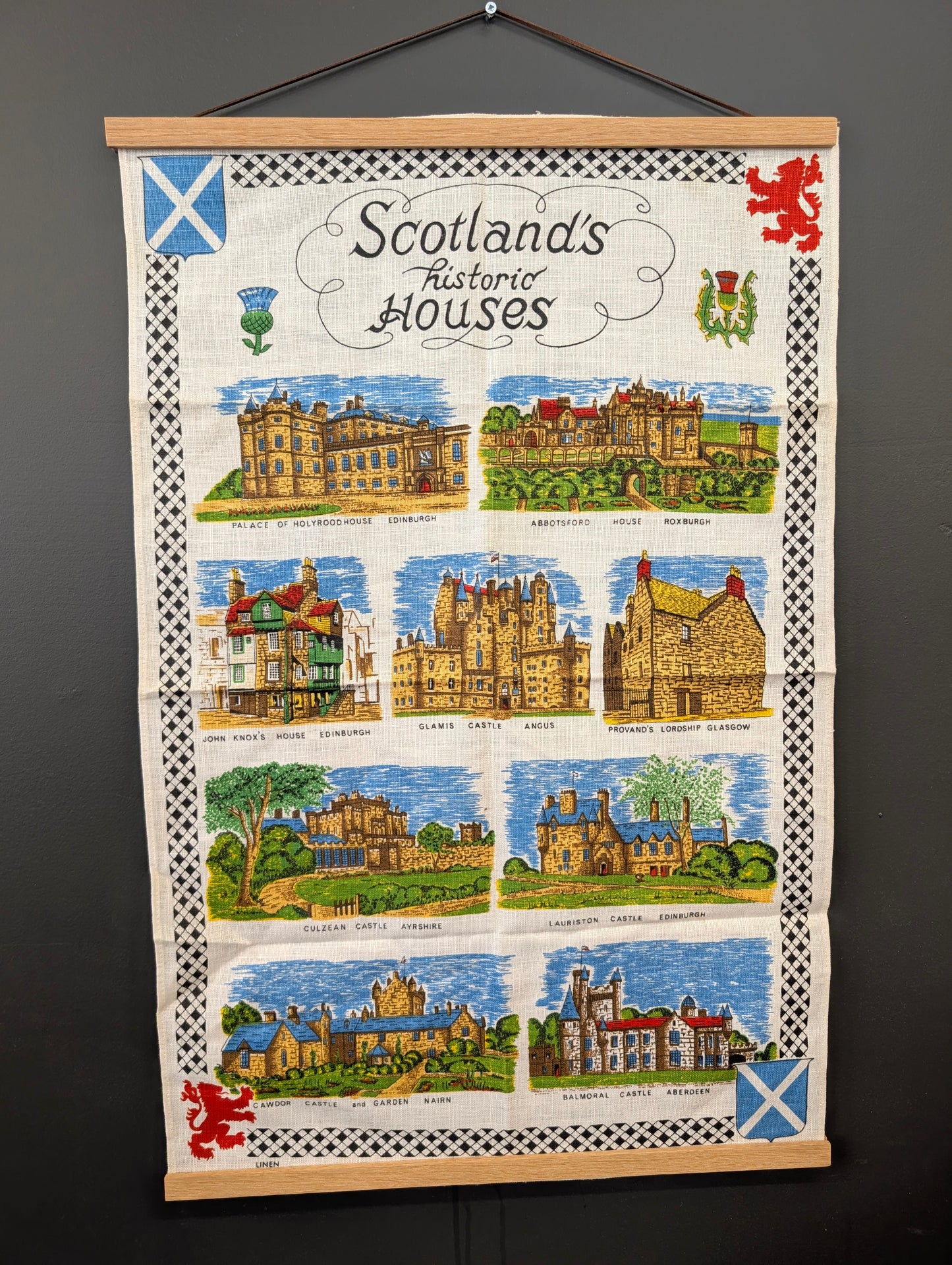 Scotland house  hanging linen