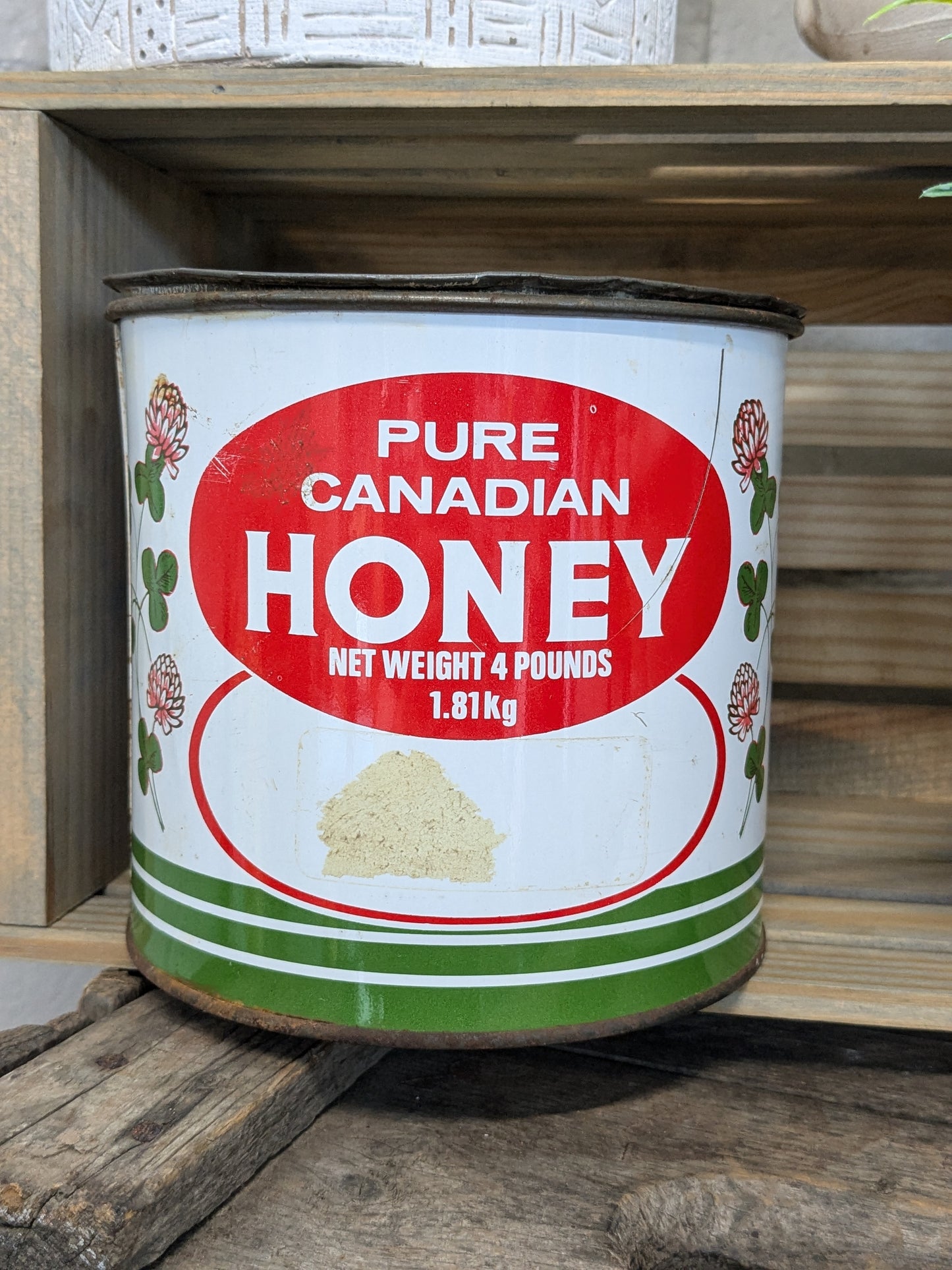 pure honey tin