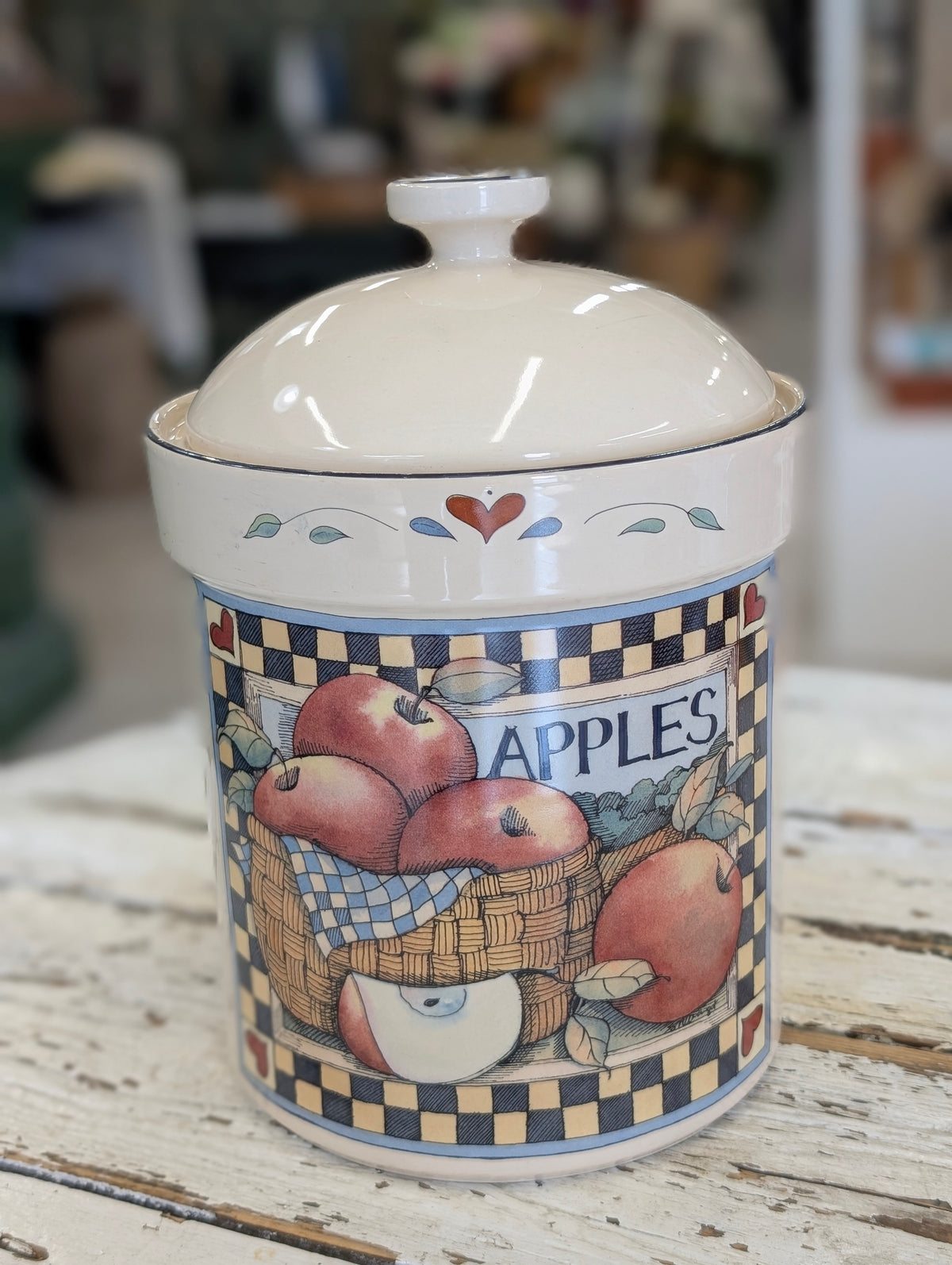 Susan Winget Harvest Apple Canister
