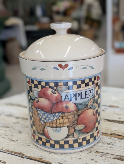 Susan Winget Harvest Apple Canister