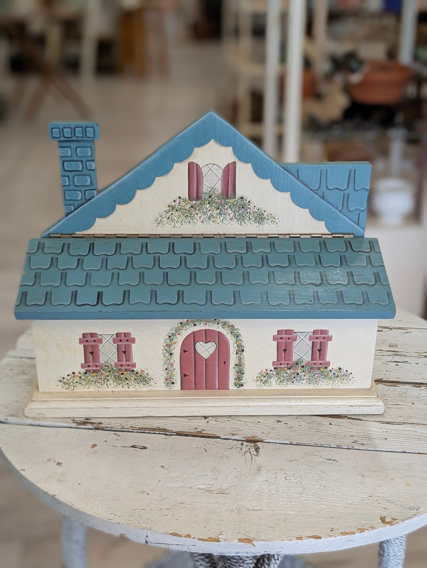 Wooden mailbox house