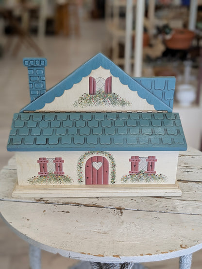 Wooden mailbox house