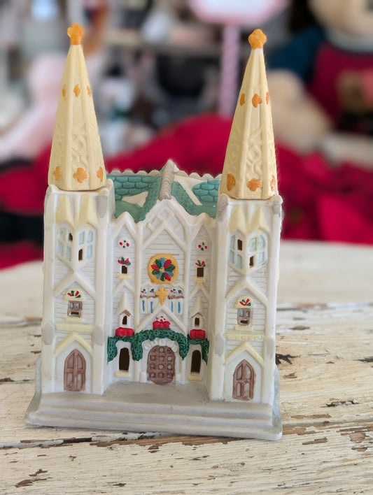 ceramic figurine of St. Patrick's Cathedral