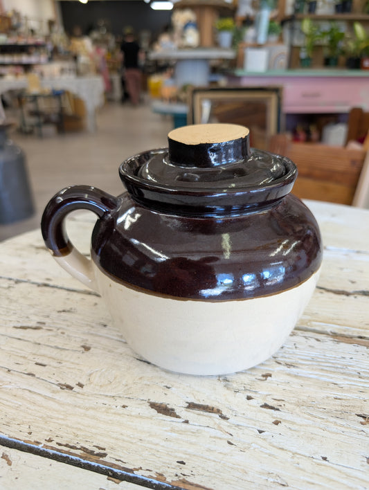 Brown bean crock