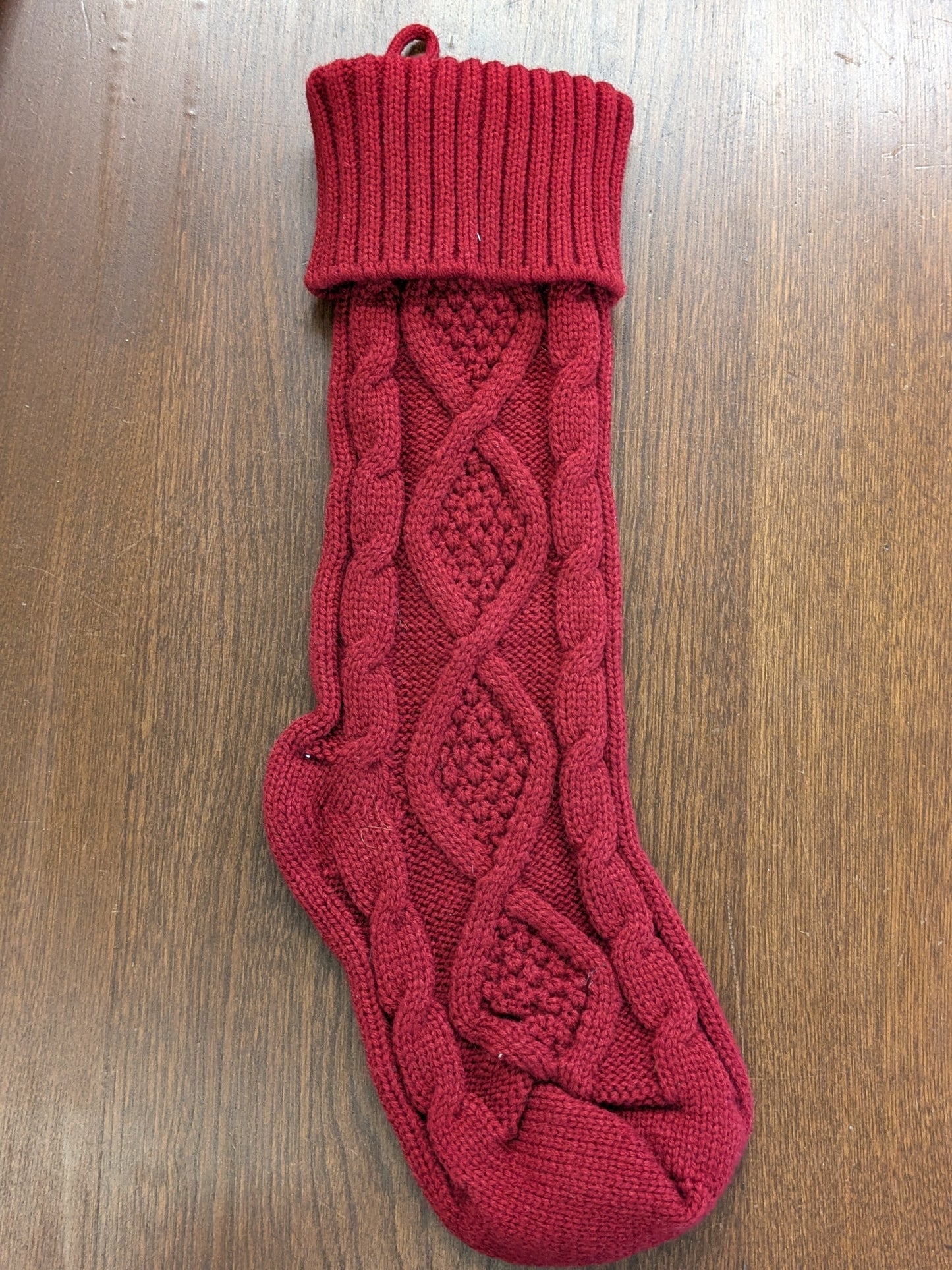 Knitted stocking