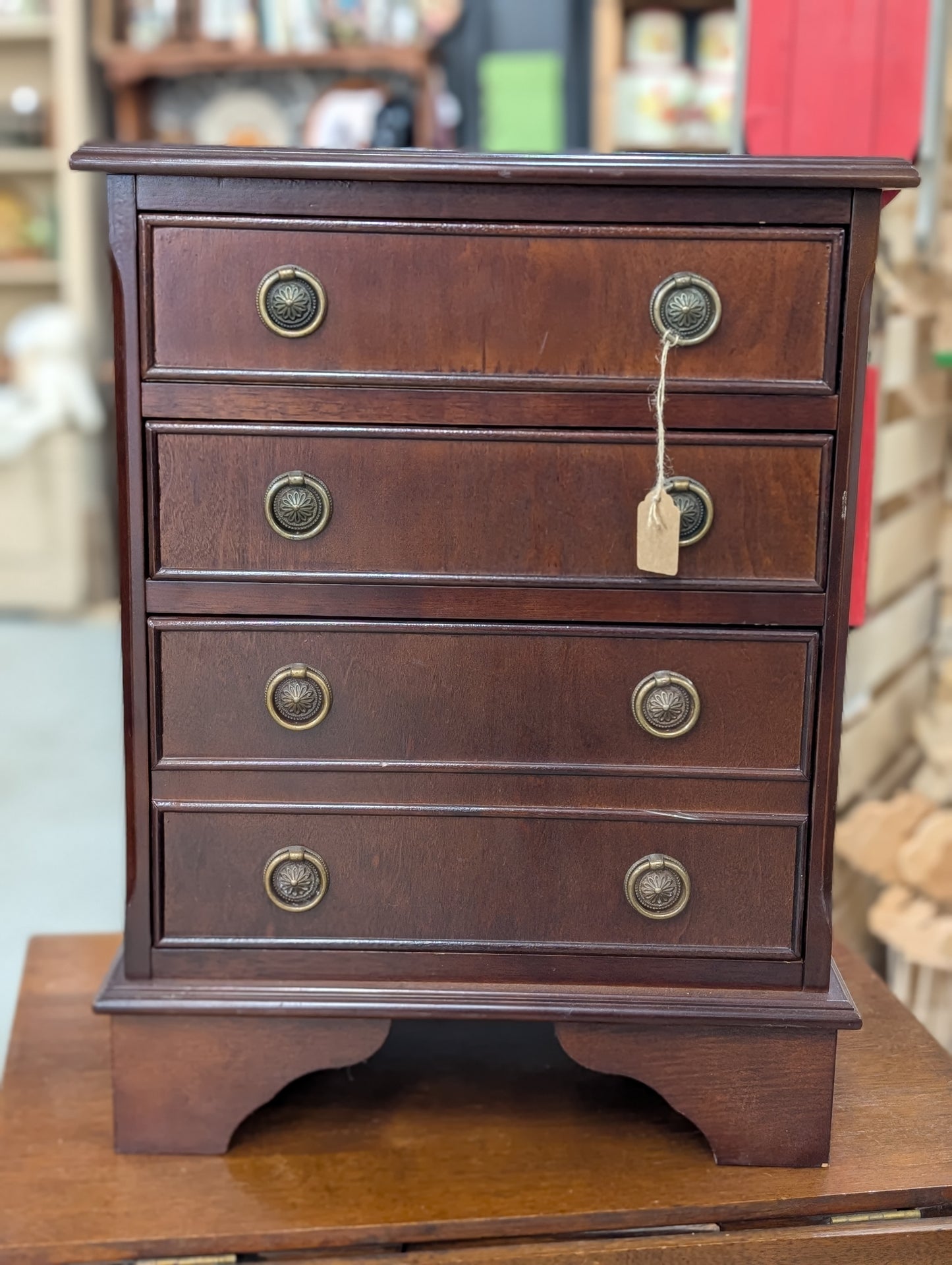 Wooden bedside table