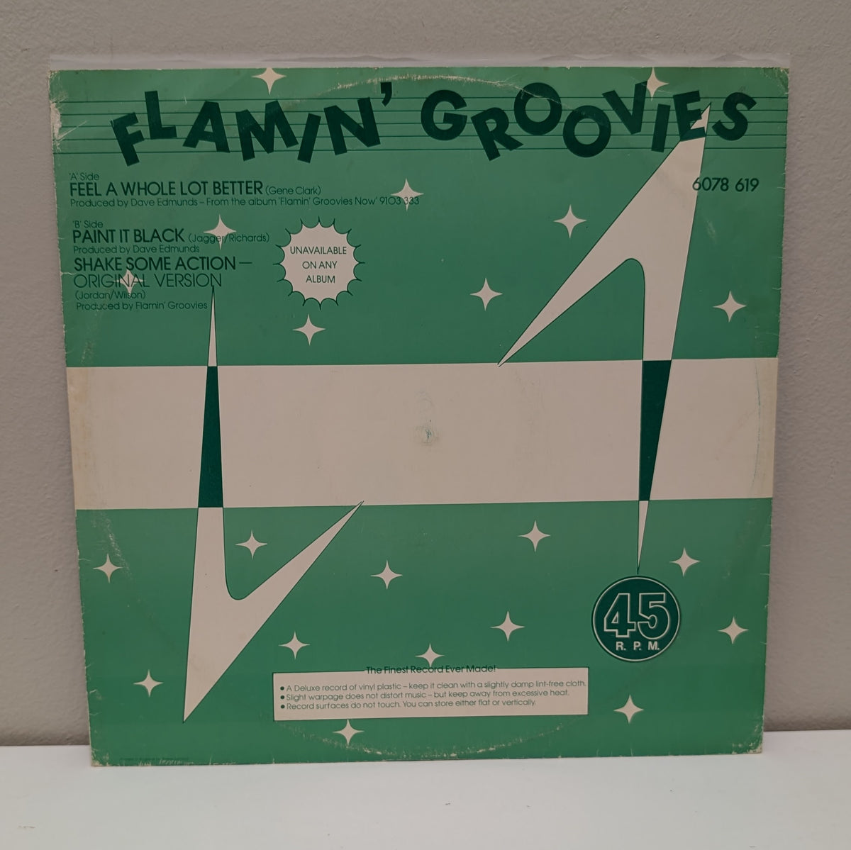 Flamin' Groovies Feel A Whole Lot Better 12" Single