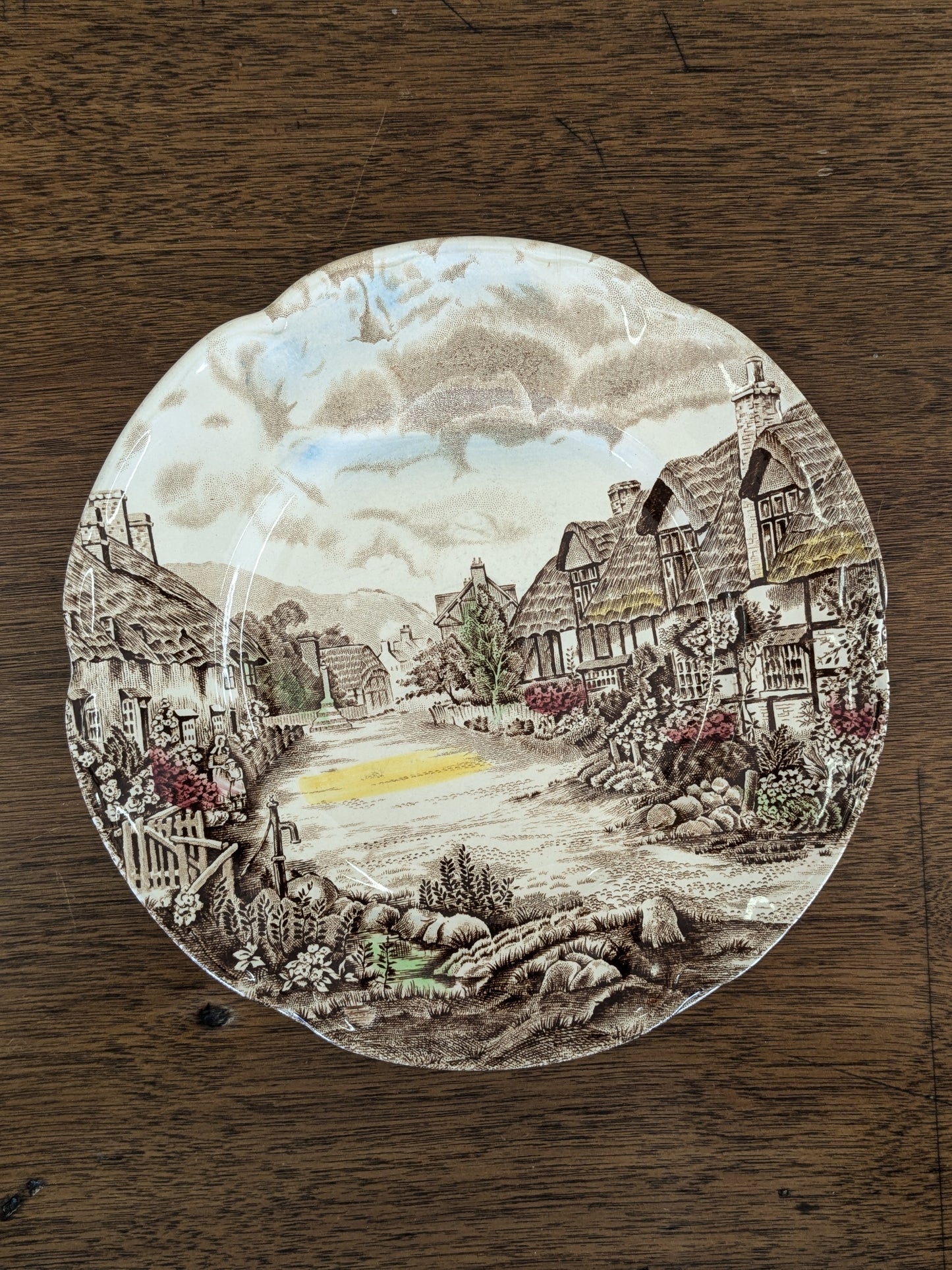 Olde country side set of plates