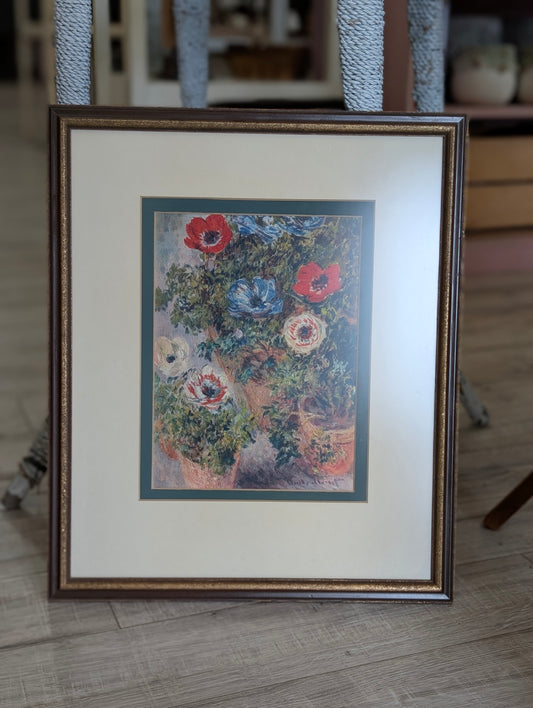 Floral framed print