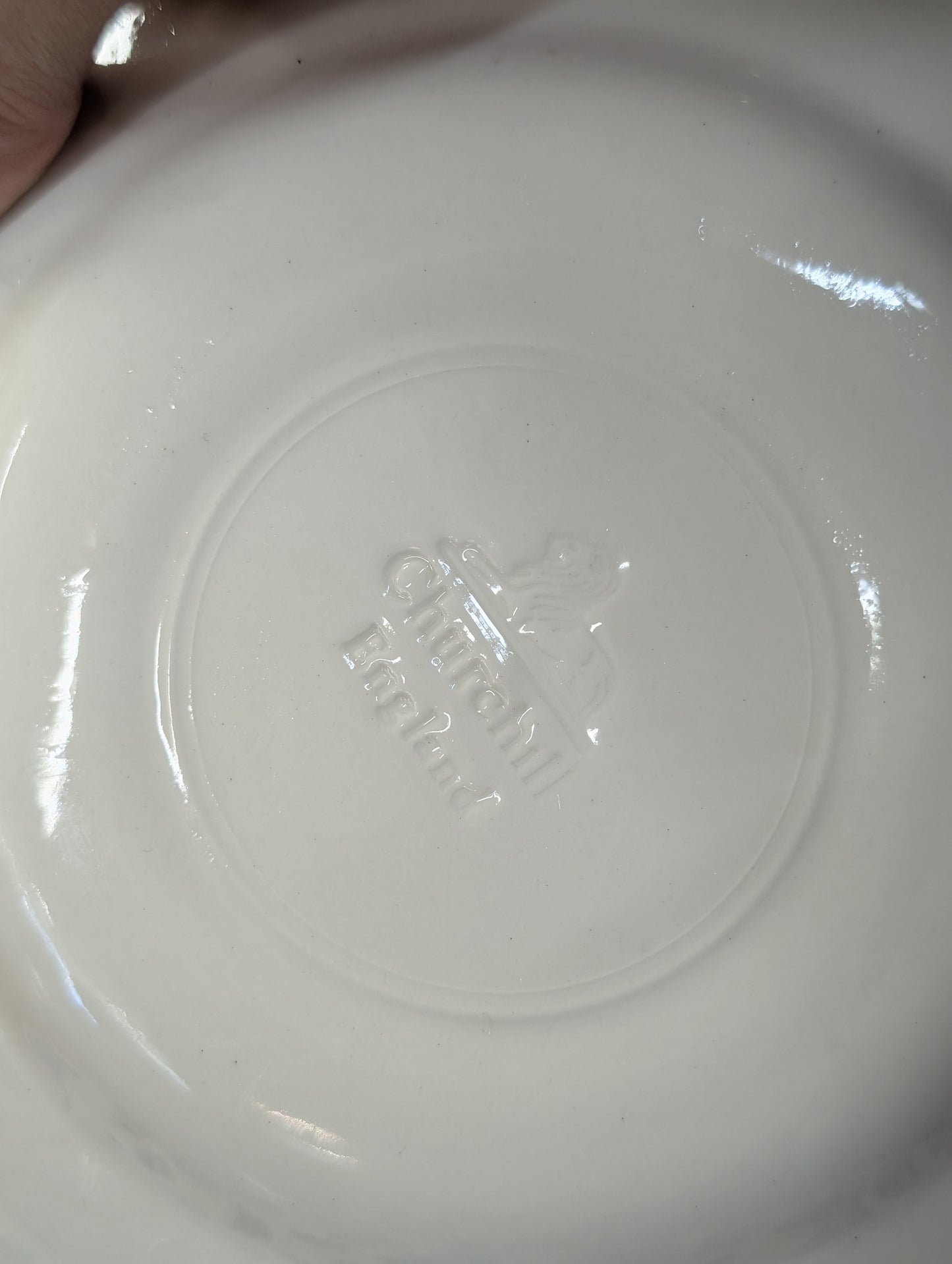 Set of two blue flower plates