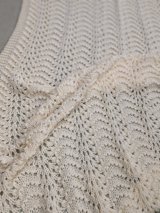 Vintage crochet throw