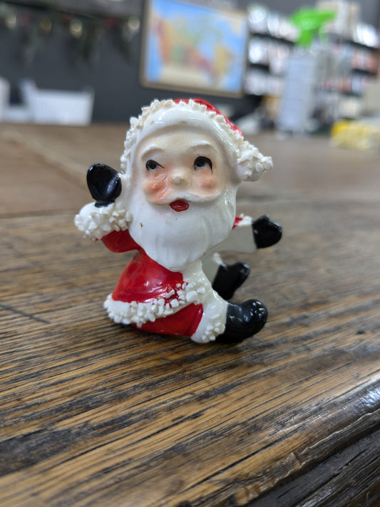 Vintage candle Santa