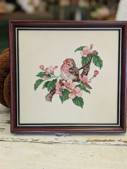 Cross stitch bird