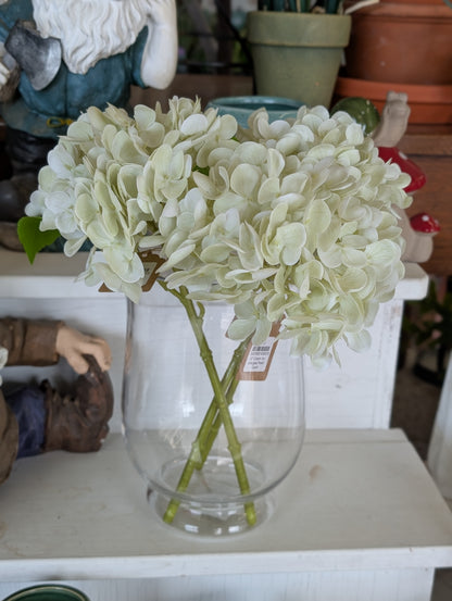 12" Cream Hydrangea Fresh Touch
