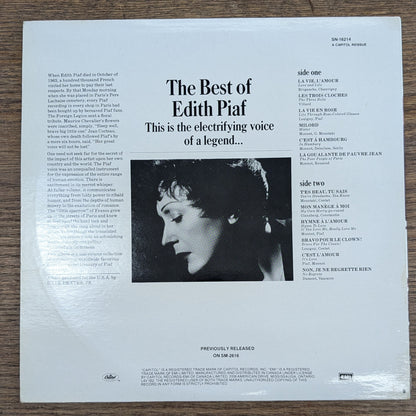 The Best of Edith Piaf LP