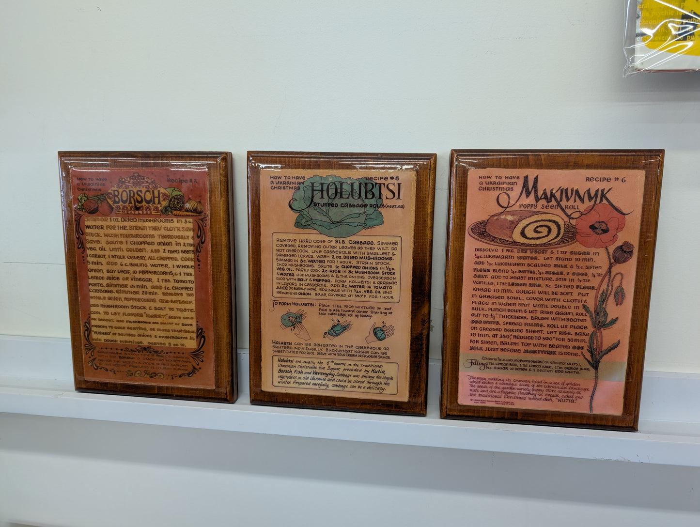 How To Have A Ukrainian Christmas - Set of 3 Wall Hangings