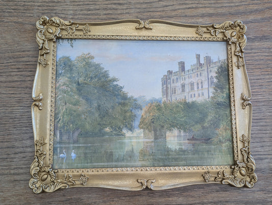 Framed castle print