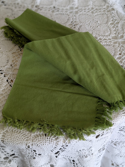 Set of green napkins