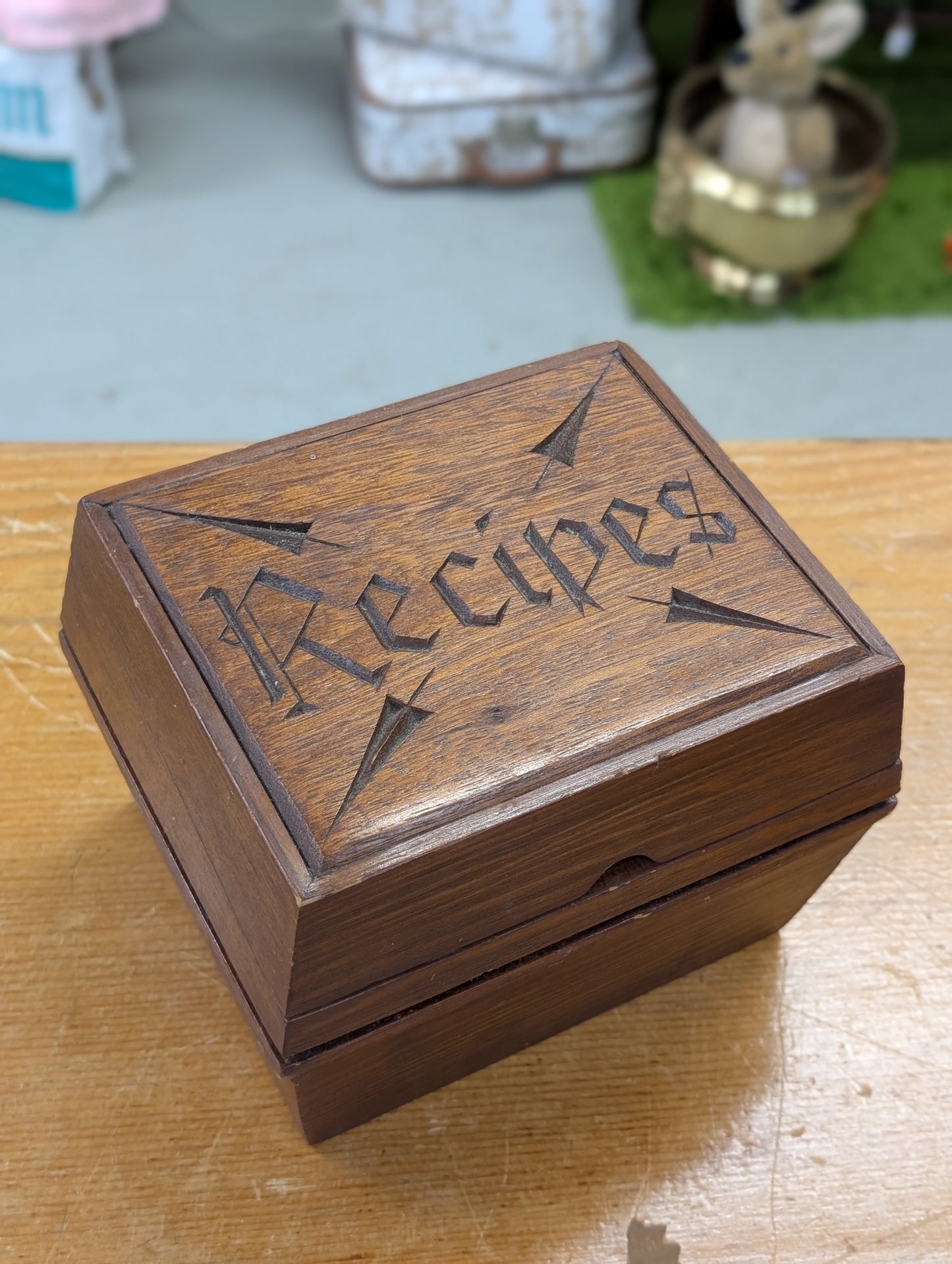 Wooden recipe Box