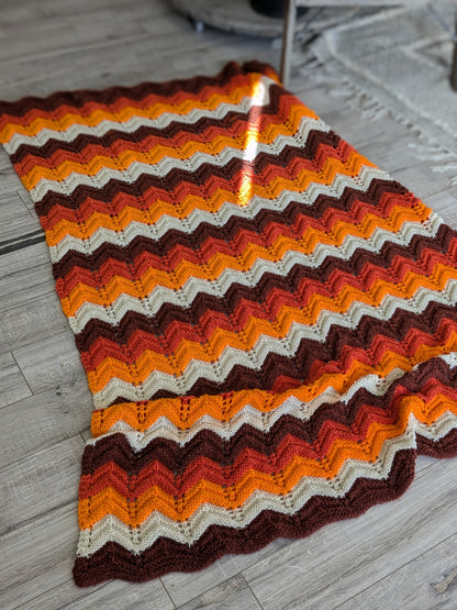 Orange afghan