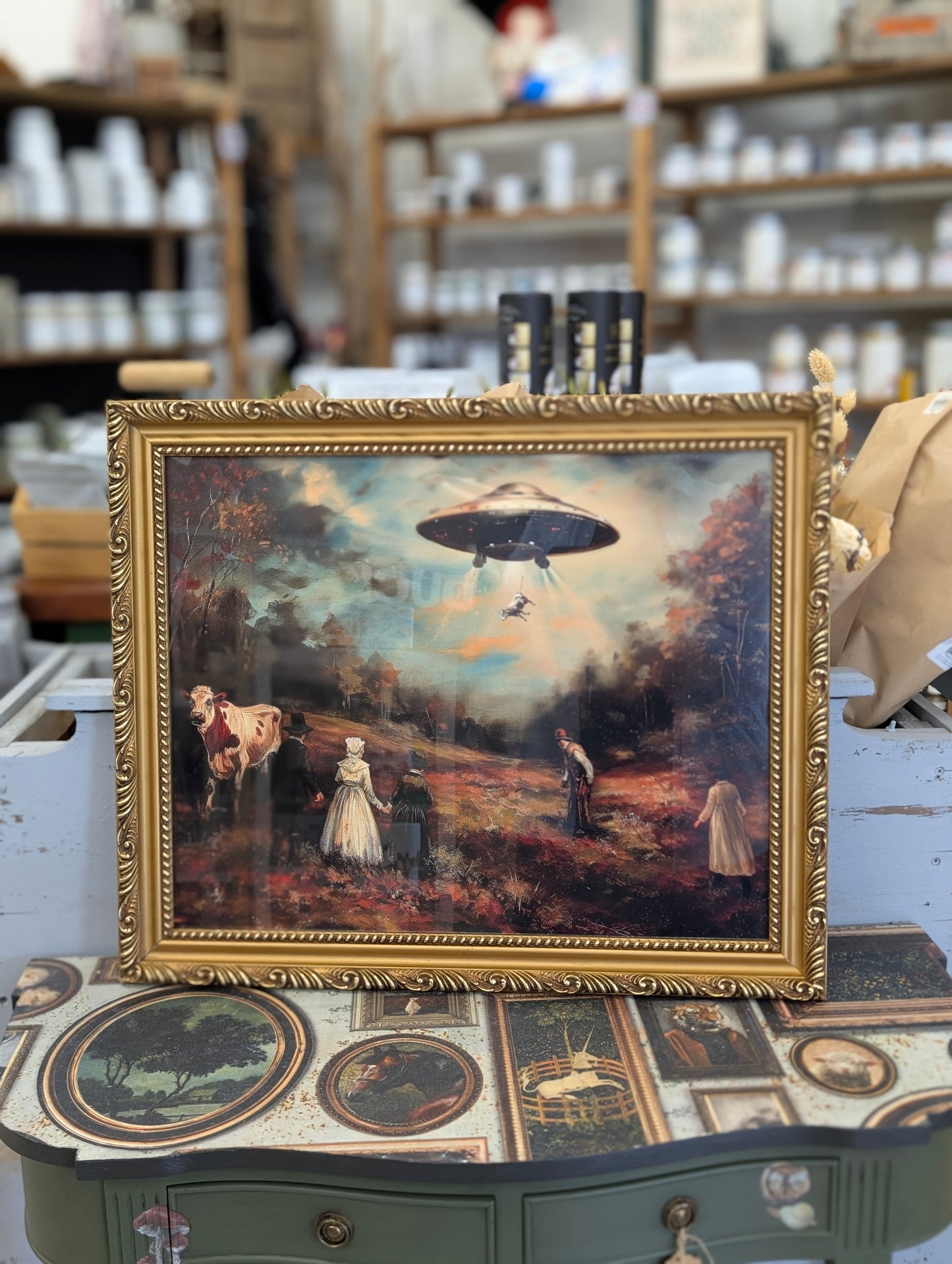 Framed alien print