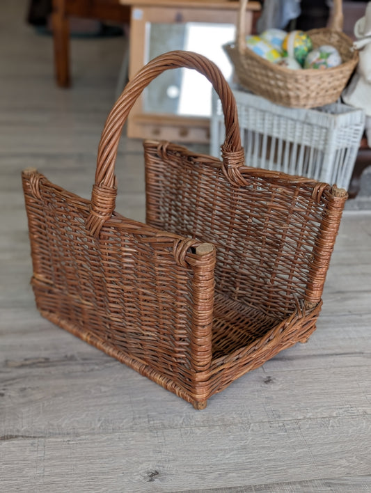 Firewood whicker basket