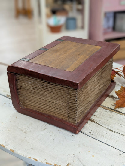 Wood book box