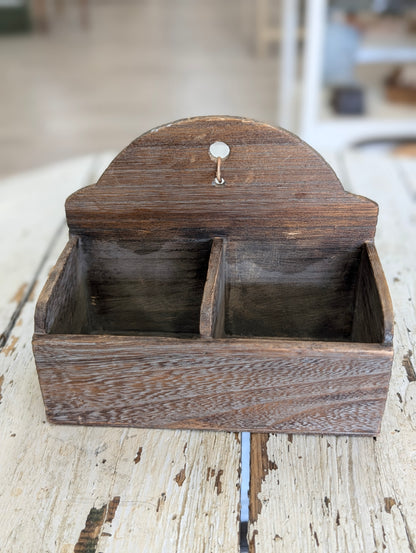 Small wooden wall shelf