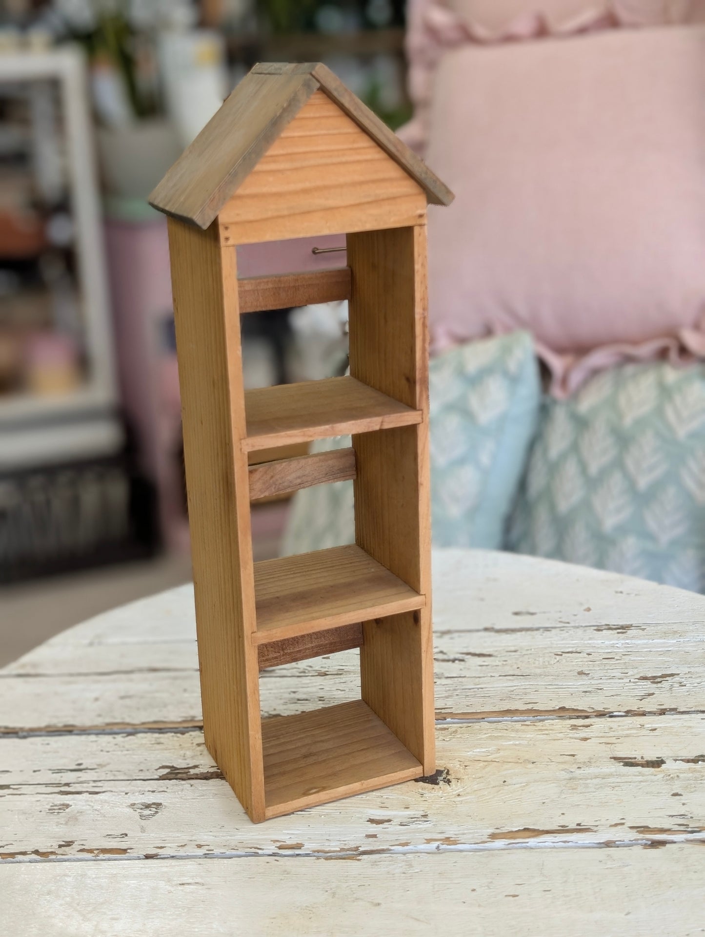 Wooden knic knac shelf