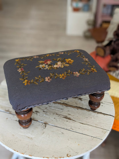 Needlepoint Footstool
