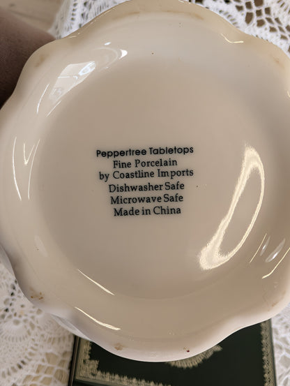 Tea set white ceramic