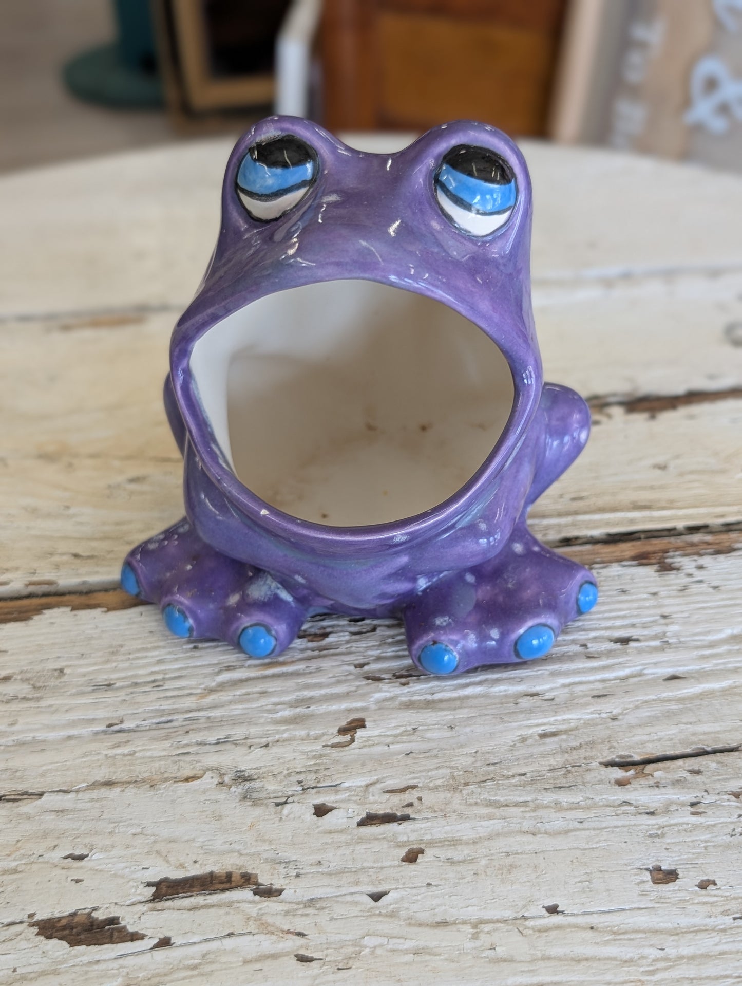 Purple kitchen frog