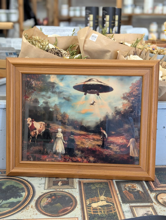 Alien framed print 12x16