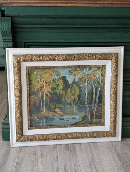 Framed paint by numbers