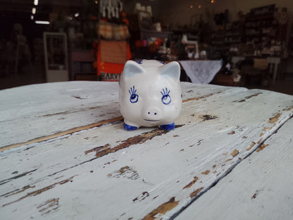 Hand Painted Delftware Piggy Bank