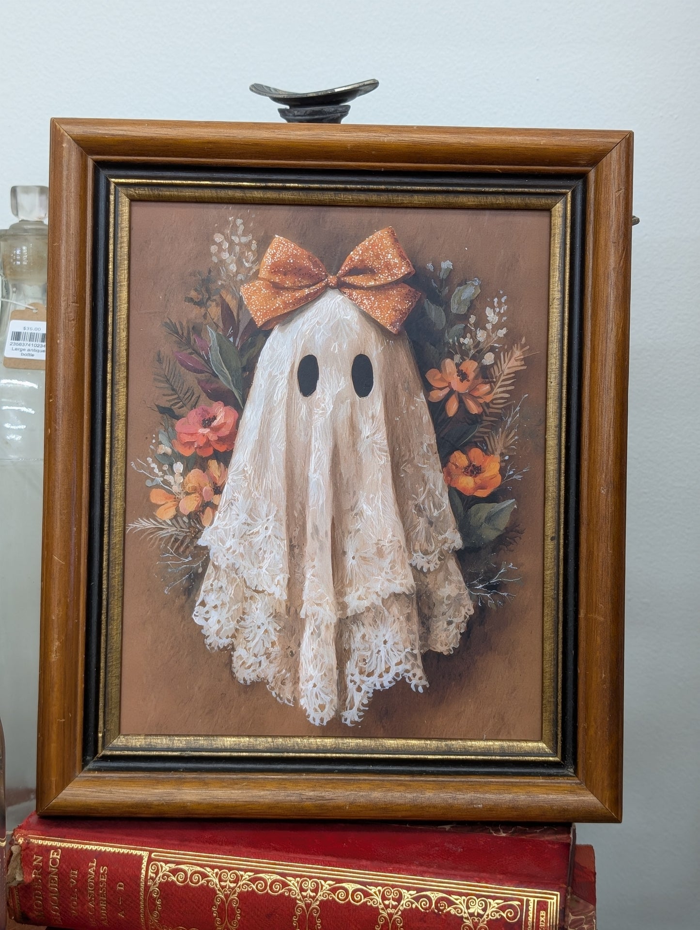 Framed lace ghost print