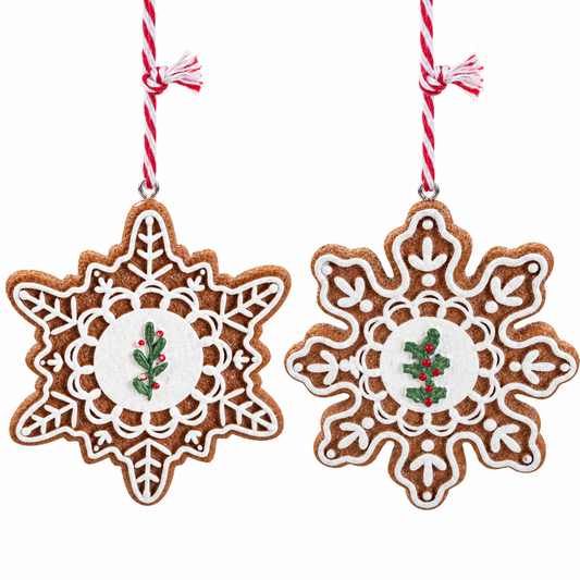 Ginger Snowflake Ornament